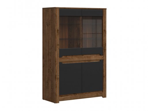 Russo REG2W2D Glass-fronted cabinet