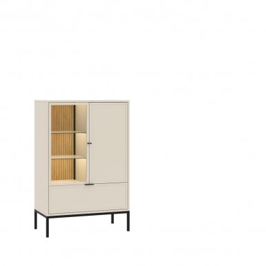 Interdeko WIT 2D1S Vitriinkapp,Cashmere