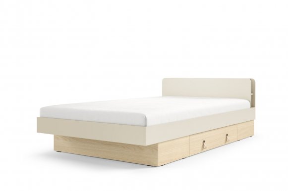 Solerno SA19 L/R Macadamia,120x200 Bed with one drawer