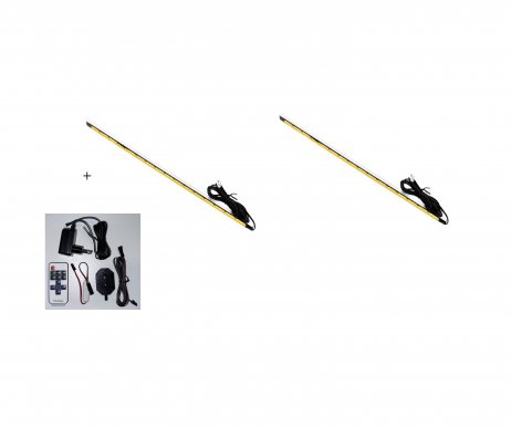 VGO LED PLUG-IN POWER SUPPLY SET (24W) + PROFILE LED 430 mm cold white x 2