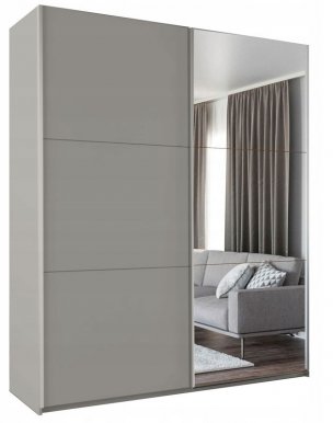 Rodos 225 Sliding door wardrobe (platinum)