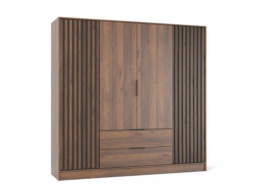 NELLY 4D Riidekapp (nut/black lamella)