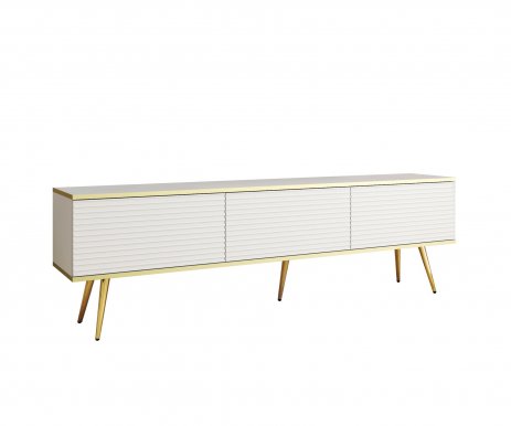 ORO- MDF RTV-175+Legs TV cabinet White