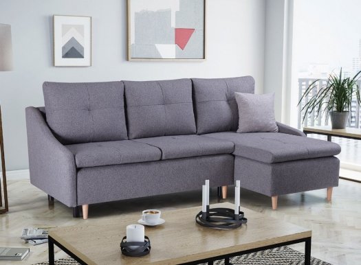 NORD- Corner sofa Universal (Baku 04+11 Grey)