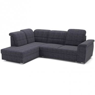 Bergamo L Угловой диван (Темно-серый ткань Viton 203)