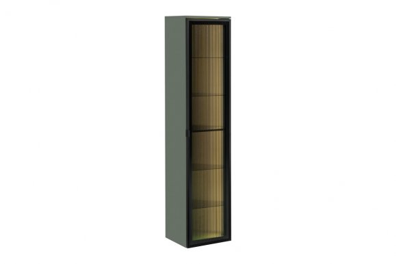 Sombra green 80-40-1DG Badezimmer Hochschrank mit LED-Beleuchtung