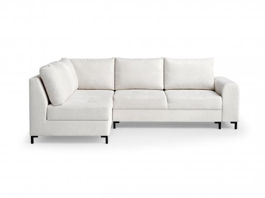 BRANDO L NAR Corner sofa with pouf