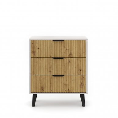 Borg-Duo kom3s Kommode,Kaschmir/Eiche artisan