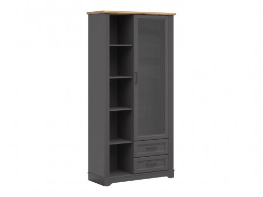 TLM REG1W2S/200-GF/DASN Glass-fronted cabinet