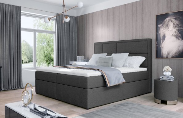 SKU-Mer Continental Bed With Container,160x200cm