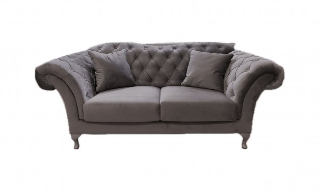 Paris 2S Sofa (magic velvet 2241 grey)