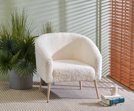 GRIFON 2 armchair cream/natural