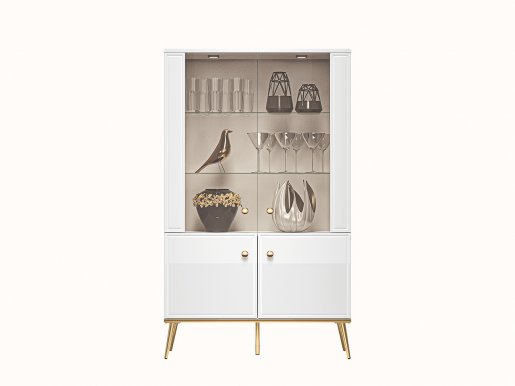 Golden 03 Glass-fronted cabinet
