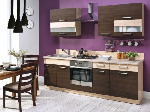 Modena TAFLA 240 cm Kitchen Rijeka dark/Rijeka light