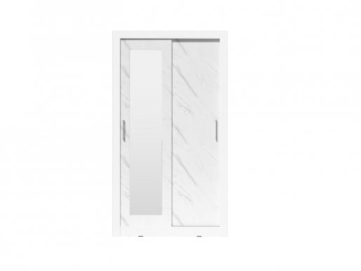 IBX- 120 Liugustega kapp (white lux/marble bianco)