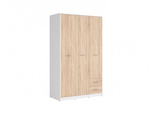 Nepo Plus SZF3D2S white/oak sonoma Wardrobe