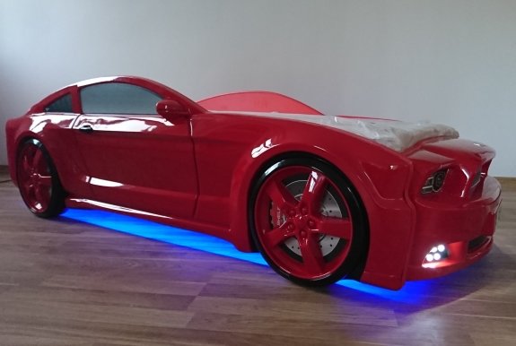 Light-MG 3D Full MUSTANG Auto-Voodi Madrats + valgustus