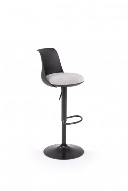 H127 Bar stool,black/grey