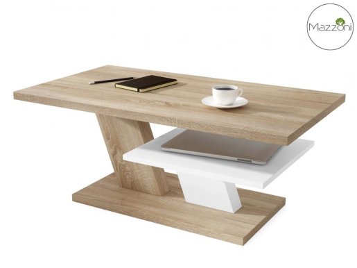 CLIFF law Diivanilaud,tamm sonoma/valge