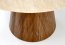 28181 ,Round table,travertine/walnut