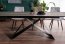 WESTIN BRC160 Ceramic (160-240)X90 Extendable dining table Legno Brown/Black mat