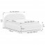 MOET 140x200 Double bed with mattress and box
