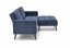 12913- Folding sofa with ottoman (Blue)