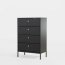 Intermu KOM 4S Chest of drawers,Black
