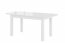 REA- (2 вставки) Обеденный стол (раздвижной) белый глянец
