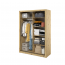 ArtiAR -18 Schwebetürenschrank mit Spiegel,150cm