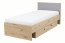 Kukki I LOZ+ST90 Bed with drawer