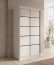 SW-VER 100 cm Schwebetürenschrank,Weiß matt