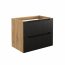 Luxor Black 82-70-2S Waschbeckenunterschrank 70cm