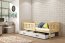 Cubus 1 Bed with mattress 190x90 pine