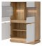 MILTON-ML 04 Витрина,Cremona torro oak/white matt