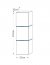 Furnitech GS14 Wall cabinet black/black gloss