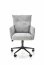 FLORES- Swivel armchair light grey