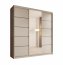 SW-SON-200 cm -KK Sliding wardrobe with mirror,Cashmere matt