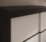 SW-VER 100 cm Schwebetürenschrank,Schwarz matt/Weiß matt