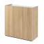 EASY EA-03 Chest 3d with lighting - oak scandi/white gloss