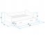 David II 200x90 Twin bed with mattress graphite