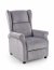 AGUSTIN recliner with massage function, color: grey