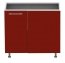 Standard DNRP 100 cm Gloss acrylic Corner base cabinet with shelf