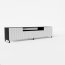 NOES BW RTV 200 cm TV-alus,Must matt/Valge matt