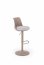 H127 Bar stool,cappuccino/grey