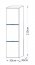 Furnitech GS8 Wall cabinet white/white gloss