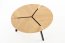 LUANA Coffee table black/golden oak