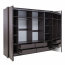 Brema 255 Sliding door wardrobe with lighting (lava)