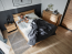 QUANT QA- QS-02(140) 140x200 Bett mit Bettzeugkasten,Beleuchtung