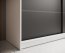 SW-HAN-180 cm -WB Liugustega kapp,Valge matt/must matt